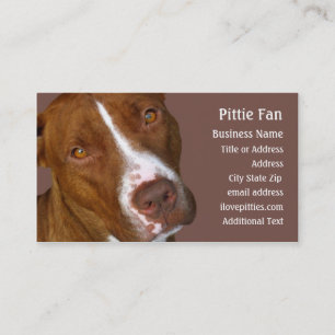 Pit Bull Terrier #2 - Photo Business Card