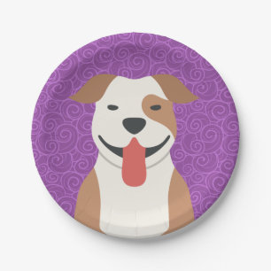 Pit Bull Terrier Paper Plates