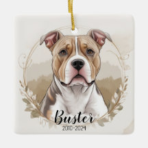 Pit Bull Terrier Passing Ornament Christmas Gift