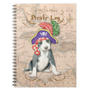 Pit Bull Terrier Pirate Notebook