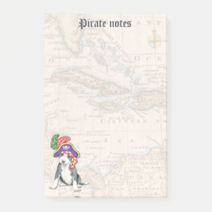 Pit Bull Terrier Pirate Post-it Notes