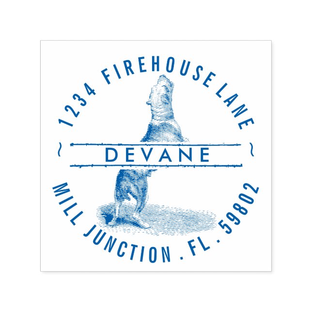 Pit Bull Terrier Self-Inking Return Address Stamp (Design)