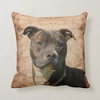 Pit Bull Terrier Throw Pillow