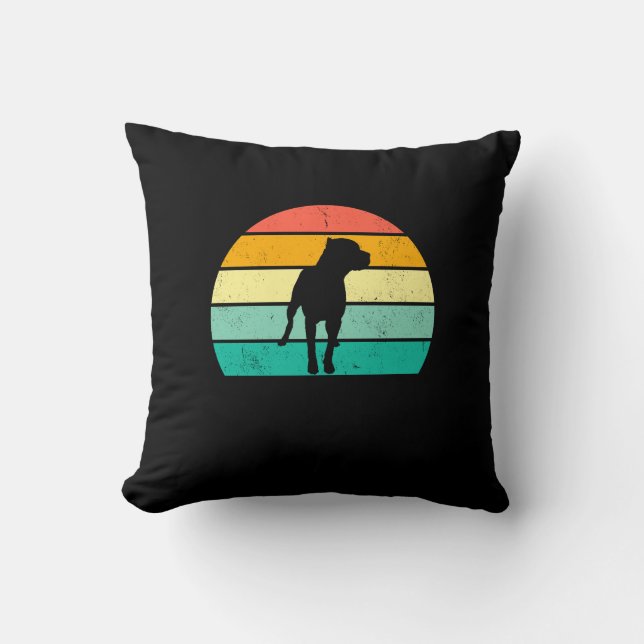 Pit Bull  Throw Pillow (Front)