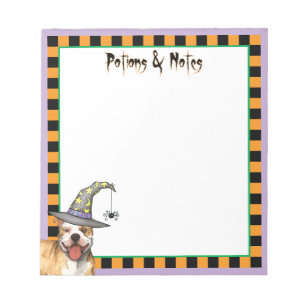 Pit Bull Witch Notepad