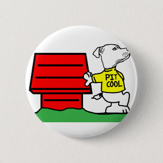 PIT COOL PIT BULL LOGO 2 INCH ROUND BUTTON