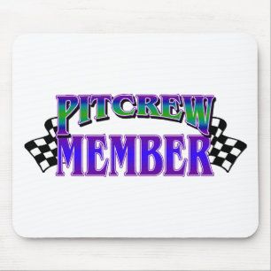Pit Crew Member Mouse Pad