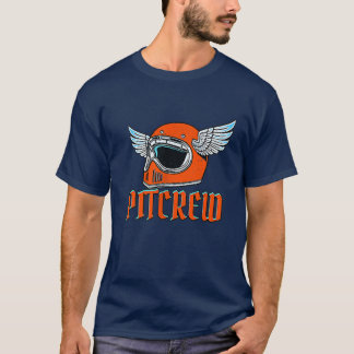 Pit Crew Staff Themed Birthday Event Party Pocket  T-Shirt
