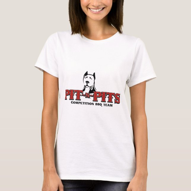 Pit-n-Pits Competition BBQ Team T-Shirt (Front)