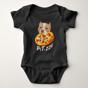 Pit-zza! Pit Bull & Pizza T-Shirt Baby Bodysuit