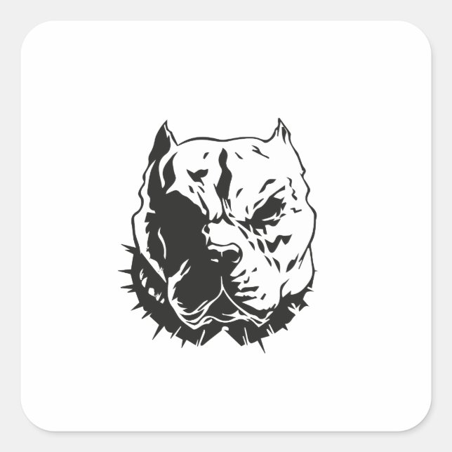 pitbull.ai square sticker (Front)