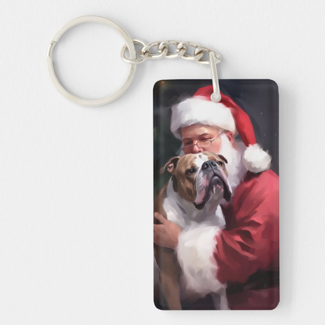 Pitbull avec Noël Festif du Père Noël (Devant)