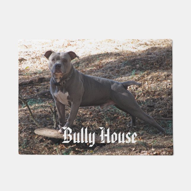 Pitbull Bully House Doormat (Front)