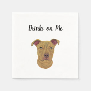 Pitbull Cocktail Napkins