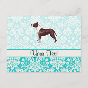Pitbull; Cute Postcard