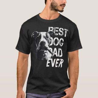 Pitbull Dad Father's Day Vintage Style T-Shirt