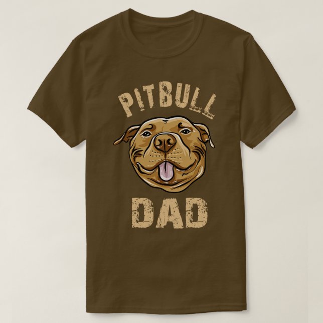 Pitbull Dad T-Shirt (Design Front)
