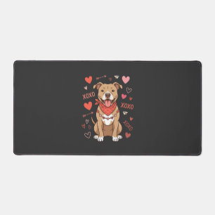 Pitbull de la Saint-Valentin XOXO Design d'amour