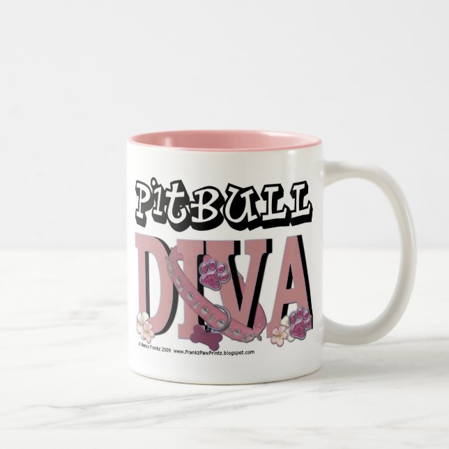 Pitbull DIVA Two-Tone Coffee Mug (Right)