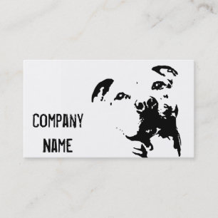 Pitbull Dog Business Card