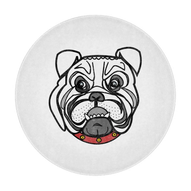Pitbull Dog - Choose / add your colour Cutting Board (Front)