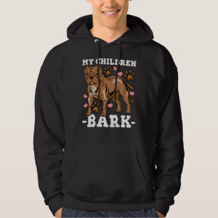 Pitbull Dog Dad Mom Hoodie
