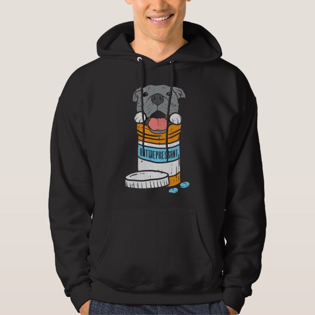 Pitbull Dog Essential 64 Hoodie (Front)