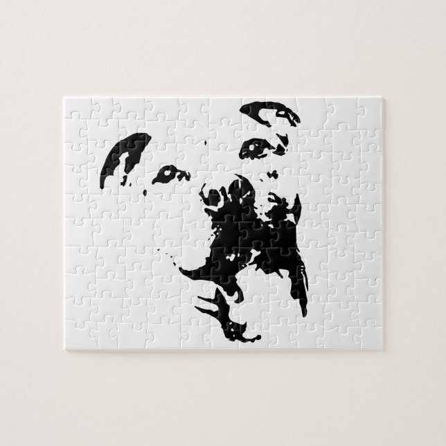 Pitbull Dog Jigsaw Puzzle (Horizontal)
