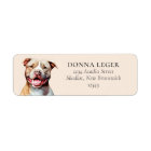 PitBull Dog Personalized Address