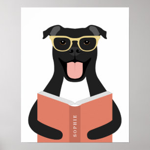 Pitbull Dog Personalized Print