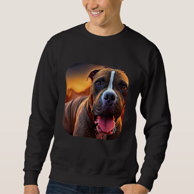 Pitbull Dog Sweatshirt (Front)