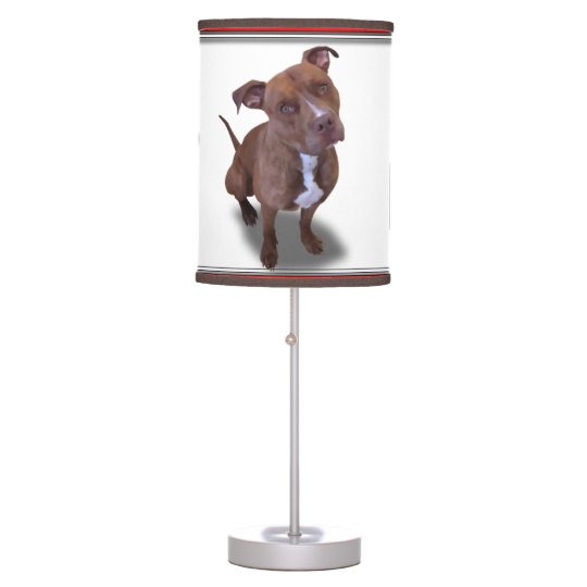 Pitbull Dog Table Lamp