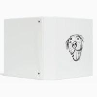 pitbull drawing simple dog lovers black white