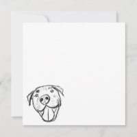 pitbull drawing simple dog lovers black white