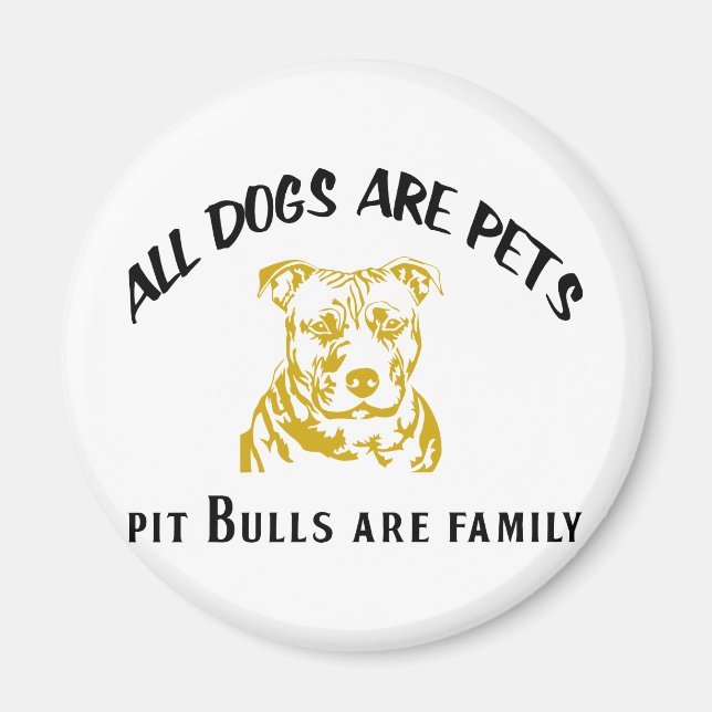 PITBULL FAMILY MAGNET (Front)