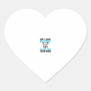 Pitbull Funny Quote Vintage Engraving Dog Design_1 Heart Sticker