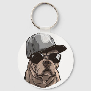 Pitbull Gangster Keychain