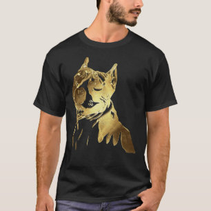 Pitbull Golden Dog Face Pit Bull T-Shirt