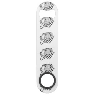 pitbull hand drawn photo dog animal lover bar key
