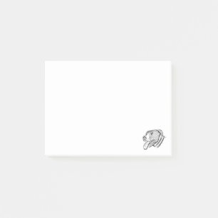 pitbull hand drawn photo dog animal lover poster post-it notes