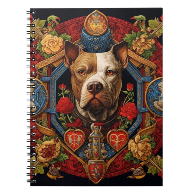 Pitbull héraldique " Pittie " Carnet spirituel (Devant)