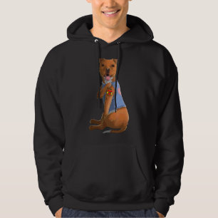 Pitbull I Love Mom Tattoo Dog   Mother's Day  1 Hoodie