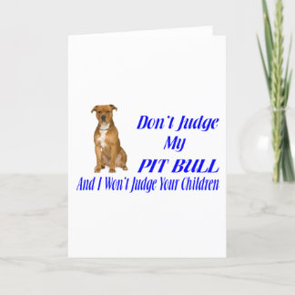 PITBULL JUDGEMENT CARD
