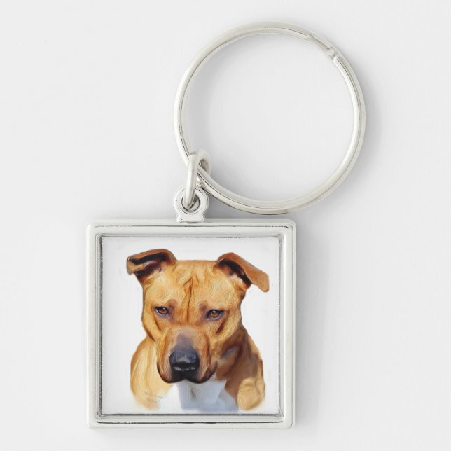 Pitbull keychain (Front)