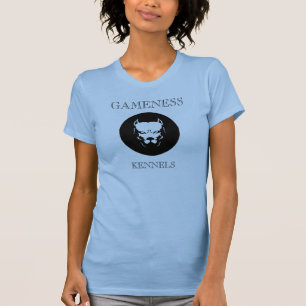 Pitbull logo dog, GAMENESS, KENNELS T-Shirt