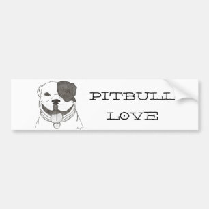 Pitbull Love Bumper Sticker