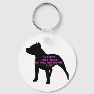 Pitbull Love Keychain