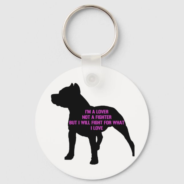 Pitbull Love Keychain (Front)
