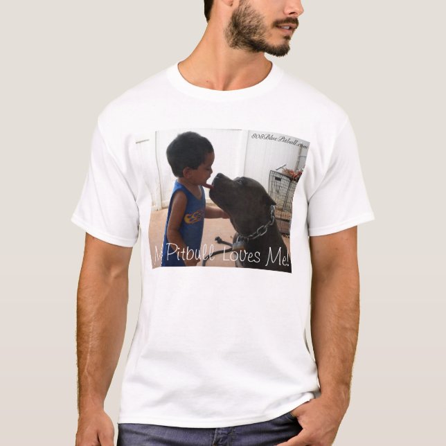 Pitbull Love Kiss T-Shirt (Front)