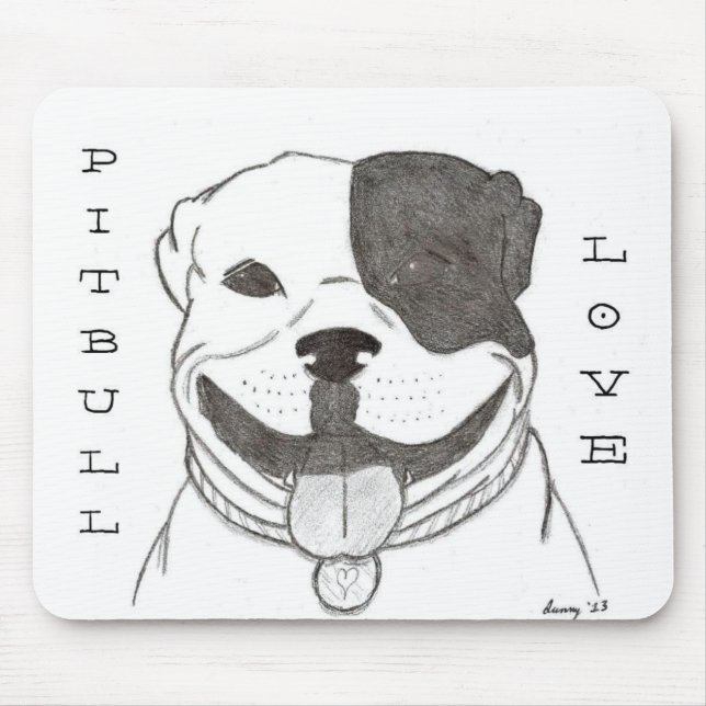 Pitbull Love Mousepad (Front)
